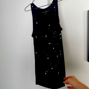 Rag & Bone black paint splatter tank top